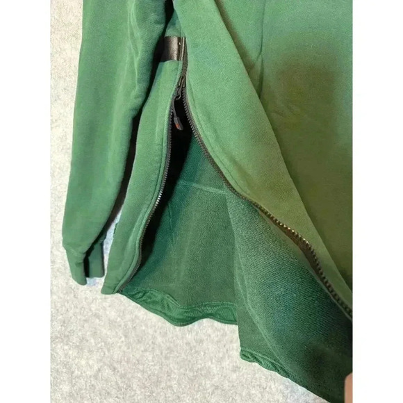 Nike Air Pivot V3 Green Side Zip Basketball Crewneck Sweatshirt Small - Picture 6 of 7